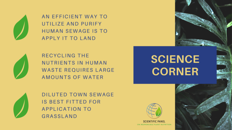 an efficient way to utilize and purify human sewage is to apply it to land