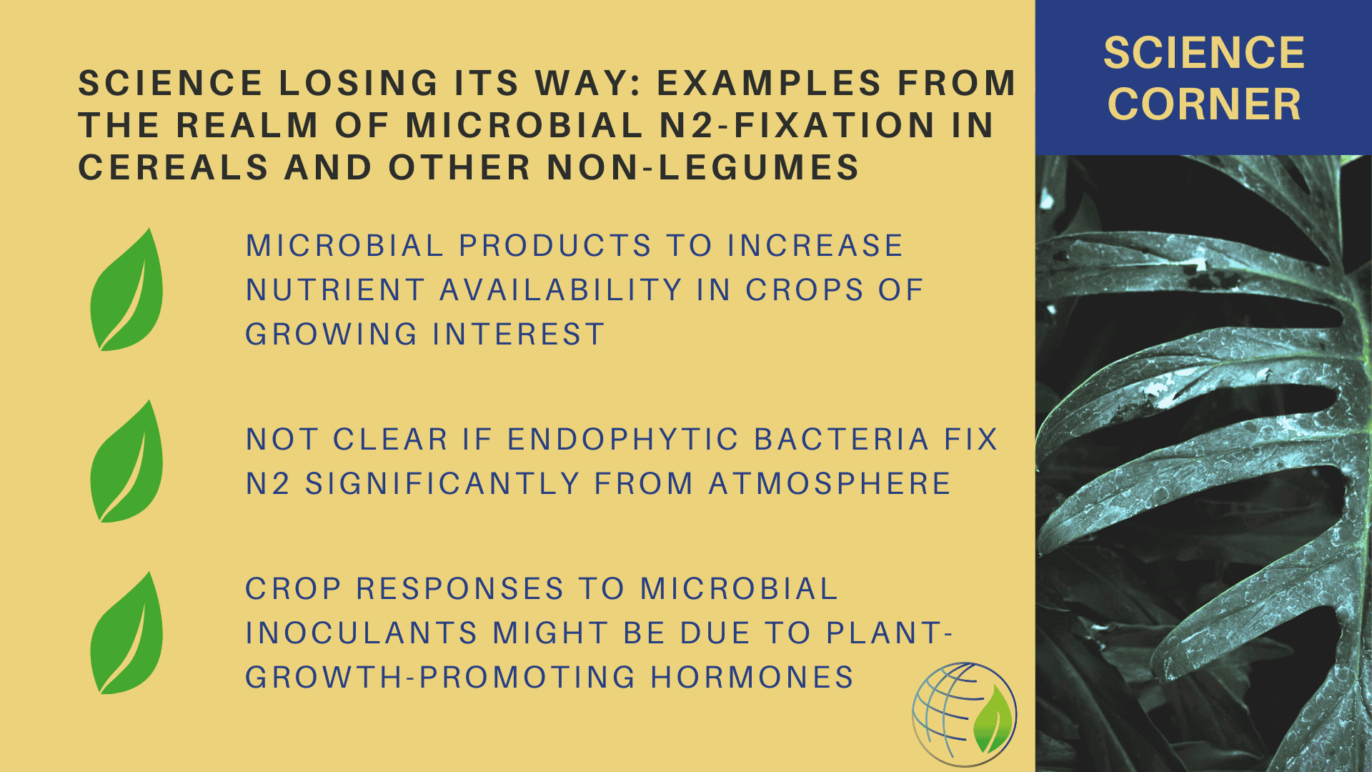 Science losing its way: examples from the realm of microbial N2 ...